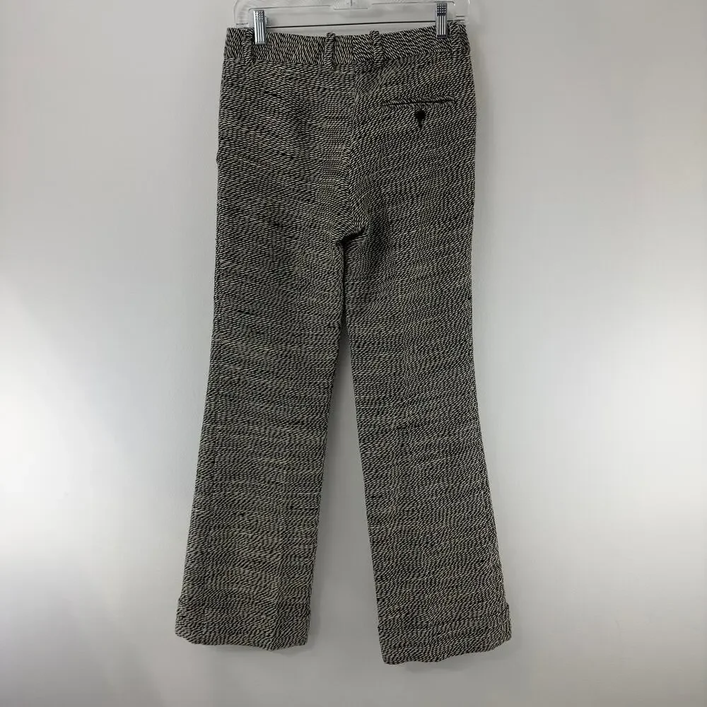 3.1 Phillip Lim Cuffed Flat‎ Front black and beige trouser